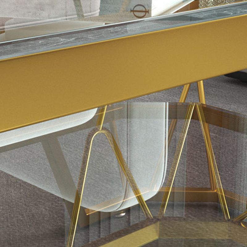 Modern Style Rectangular Glass Table Abstract Base Coffee Table Clearhalo 'Coffee & Accent Tables' 'Coffee Tables' 'coffee_tables' 'furn' 'furn_coffee_tables' 'Furniture' 'Living Room Furniture' 1200x1200_acc543bd-0449-4fc4-a0fb-f68bf1861bc6