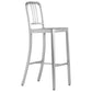 Contemporary Metal Backrest Counter High Stool in Silver for Home Use Clearhalo 'Bar Furniture' 'Bar Stools' 'bar_stools' 'furn' 'furn_bar_stools' 'Furniture' 'Kitchen & Dining Furniture' 1200x1200_acc6676f-4ffb-4d3f-a881-f9c87b0a01d8