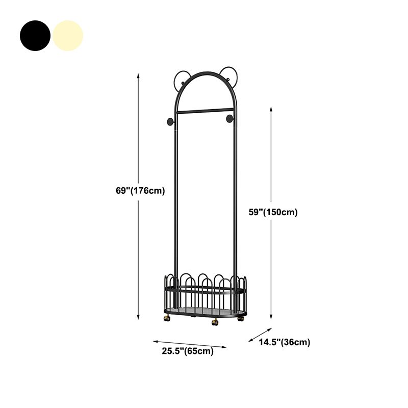 Zeitgenössische Schicht -Rack -Kleiderhaken Metallbedeckungsregal mit Lagerung