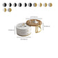 Round Nesting Coffee Table Set Frame Coffee Table Set with 2 Drawers Clearhalo 'Coffee & Accent Tables' 'Coffee Tables' 'coffee_tables' 'furn' 'furn_coffee_tables' 'Furniture' 'Living Room Furniture' 1200x1200_acc976ce-4e7d-4a6b-b599-f80176f661bb