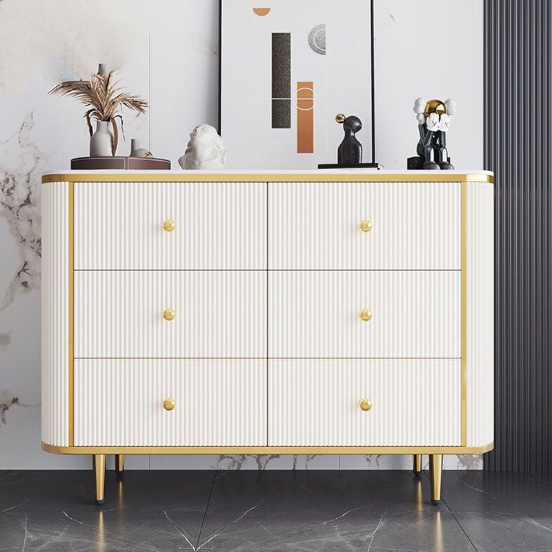 Glam Bedroom Chest Stone 16"Wide Storage Chest with Metal Legs Clearhalo 'Bedroom Furniture' 'Dressers & Chests' 'dressers_chests' 'furn' 'furn_dressers_chests' 'Furniture' 1200x1200_acca3273-57fb-4a6d-b382-78f52fd7036c