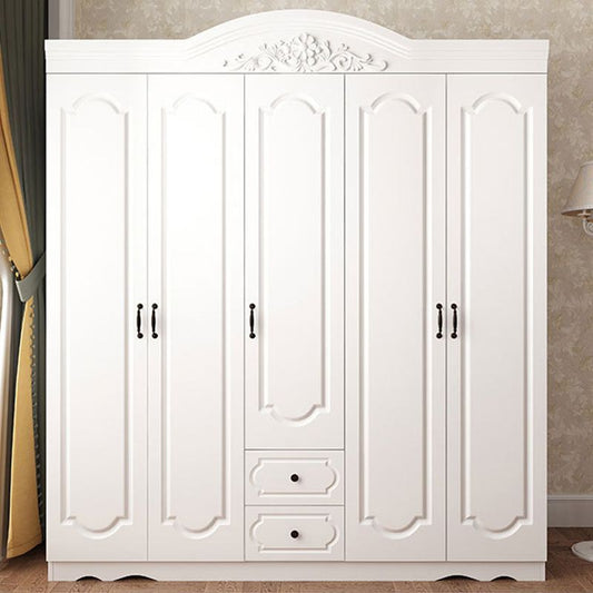 Franse landkledingkast Wood Soft Close Door Garderobe Closet met 2 la