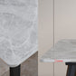 Modern 4 Legs Dining Table Sintered Stone Dinner Table for Dining Room Clearhalo 'Dining Tables & Seating' 'Dining Tables' 'dining_table' 'furn' 'furn_dining_table' 'Furniture' 'Kitchen & Dining Furniture' 1200x1200_accb0ba3-eaa4-4c26-bdef-64293836d4c7