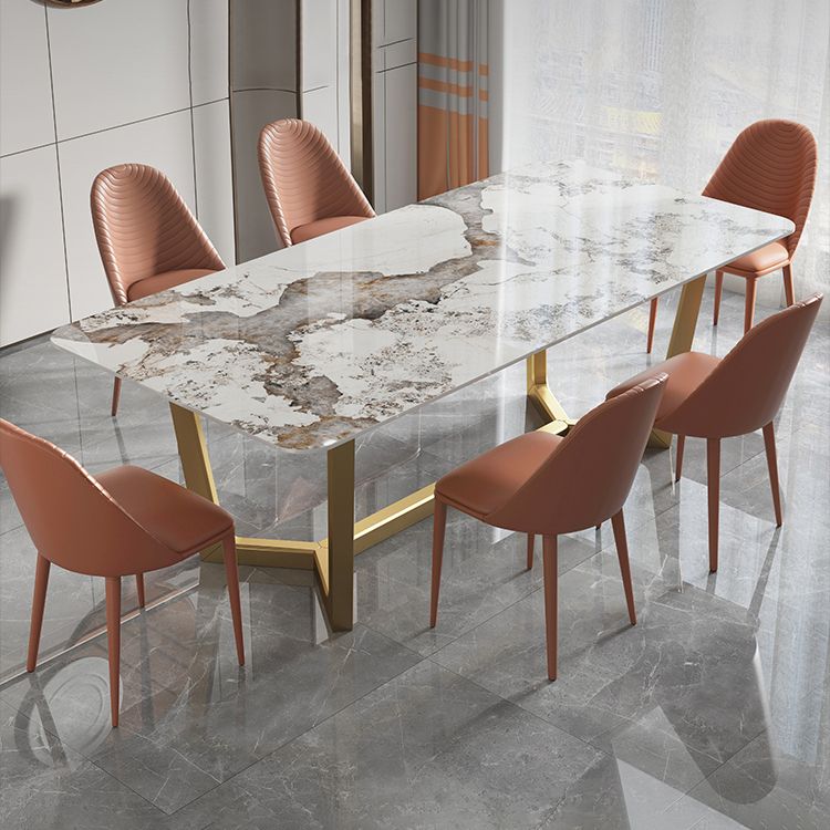 Nordic 1/4/5/6/7 Pieces Dining Set Sintered Stone Dining Table with Leather Chairs Clearhalo 'Dining Room Sets' 'Dining Tables & Seating' 'dining_room_set' 'furn' 'furn_dining_room_set' 'Furniture' 'furniture_dining_room_set' 'Kitchen & Dining Furniture' 'kitchen&dining_furn' 'kitchen' 1200x1200_acce5cd7-13bc-437a-9727-54b6ef9fdbbf