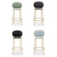 Contemporary Backrest Bar Stools Metal Barstool with Gold Legs Clearhalo 'Bar Furniture' 'Bar Stools' 'bar_stools' 'furn' 'furn_bar_stools' 'Furniture' 'Kitchen & Dining Furniture' 1200x1200_acce849d-266c-44b9-bf36-080ab21d3030