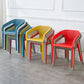 Modern Style Plastic Dining Arm Chair Stacking Dining Chair for Dining Room Clearhalo ' kitchen&dining_furn' 'Dining Chairs' 'Dining Tables & Seating' 'dining_chair' 'furn' 'furn_dining_chair' 'Furniture' 'furniture_dining_chair' 'Kitchen & Dining Furniture' 'kitchen' 1200x1200_acd03f16-efa4-45ac-9931-8498497414c5