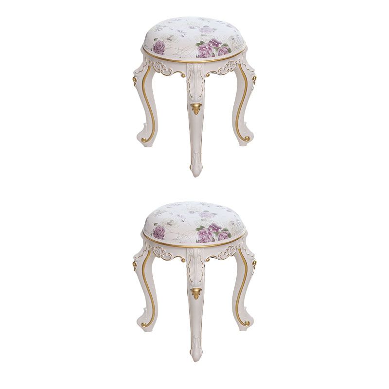 Mid-Century Modern Ottoman Faux Leather Upholstered Solid Color Round Ottoman Clearhalo 'furn' 'furn_ottomans_poufs' 'Furniture' 'Living Room Furniture' 'Ottomans & Poufs' 'ottomans_poufs' 1200x1200_acd4fa50-6de9-46b7-874a-73f470452240