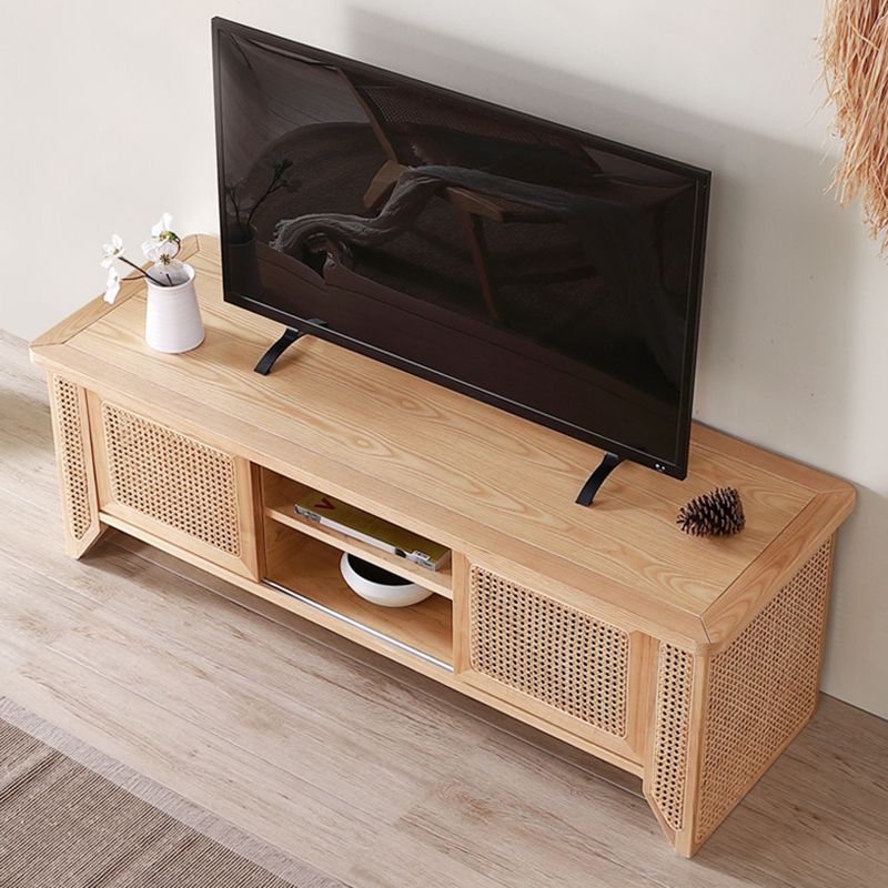 Solid Wood TV Media Console Scandinavian TV Stand for Living Room Clearhalo 'furn' 'furn_tv_stands_entertainment_centers' 'Furniture' 'Living Room Furniture' 'TV Stands & Entertainment Centers' 'TV Stands & Media Storage Furniture' 'tv_stands_entertainment_centers' 1200x1200_acd6b70a-973a-4aaa-9707-bd0a0e0f6d75