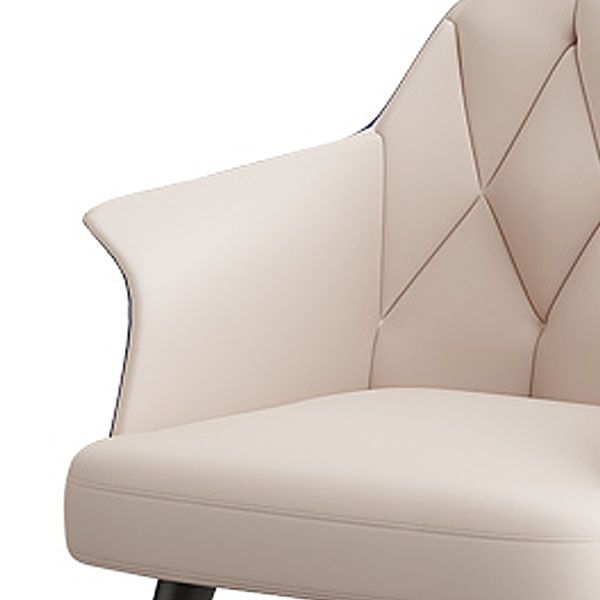 Sillas de comedor de cuero de faux glamoroso sillas de metal para uso de restaurantes