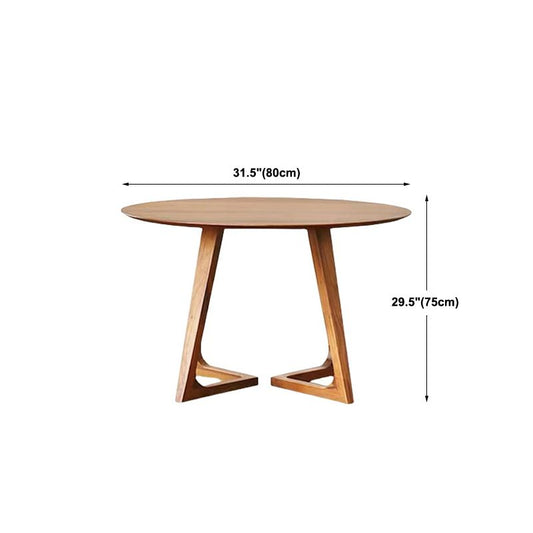 Scandinavian Coffee Cocktail Table Round Wooden Coffee Table Set for Living Room
