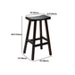Contoured Seat Footrest Counter-height Stool Modern Solid Wood Counter and Bar Stool