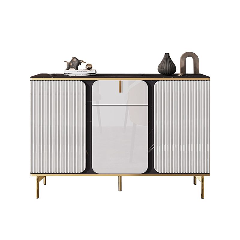 Sideboard Glam Sideboard con cassetto in pietra e sideboard a buffet in legno