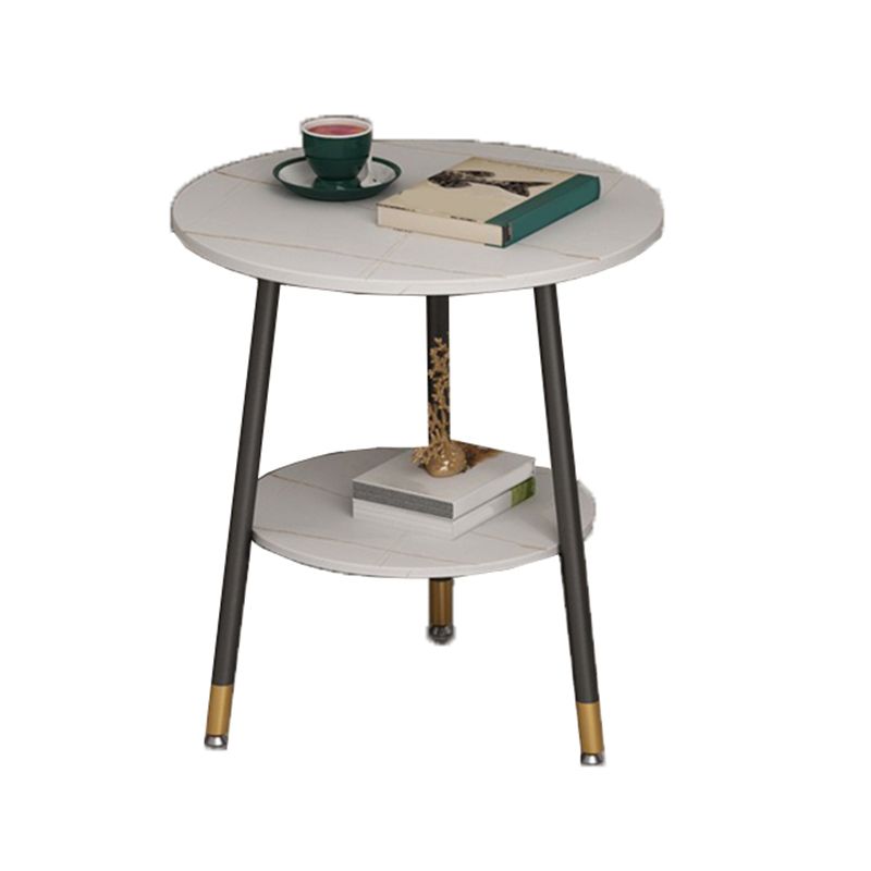 21.6"H X 19.6"W X 19.6"D Round Slate Top Side Table Metal 3 Legs End Table Clearhalo 'Coffee & Accent Tables' 'End & Side Tables' 'end_side_tables' 'furn' 'furn_end_side_tables' 'Furniture' 'Living Room Furniture' 1200x1200_acdd57c2-cfd9-4584-a6c4-0b01f40ce44a