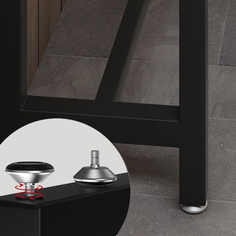 Balcony Rectangle Modern Pub Bar Table Footrest Trestle Wood Bar/Dinette Table Clearhalo 'Bar Furniture' 'Bar Tables' 'bar_tables' 'furn' 'furn_bar_tables' 'Furniture' 'furniture_bar_tables' 'Kitchen & Dining Furniture' 1200x1200_acde2a53-a511-4d33-865a-d6c956ac0996