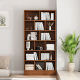 Contemporary Style Bookshelf Engineered Wood Closed Back Shelf Bookcase Clearhalo 'Bookcases' 'Furniture' 'furniture_bookcases' 'kitchen' 'kitchen_bookcases' 'Living Room Furniture' 'Office Furniture' 1200x1200_acdf0a80-7e31-4a3b-8013-8841e17f0475