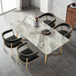 Glam 1/4/5 Pieces Dining Room Chair Set Rectangle Dining Table Set Clearhalo 'Dining Room Sets' 'Dining Tables & Seating' 'dining_room_set' 'furn' 'furn_dining_room_set' 'Furniture' 'furniture_dining_room_set' 'Kitchen & Dining Furniture' 1200x1200_acdf31de-ddcd-463a-9065-d4475218ad2a