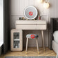 Engineered Wood Makeup Dressing Table Stool Set with 4 Drawers