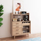 Modern Style Buffet Server 51-inch Height Pine Frame Kitchen Server Clearhalo 'buffet_sideboard' 'Buffets & Sideboards' 'furn' 'furn_buffet_sideboard' 'Furniture' 'Kitchen & Dining Furniture' 1200x1200_ace013f1-d6ae-4ccf-8bed-13e7709aae4e
