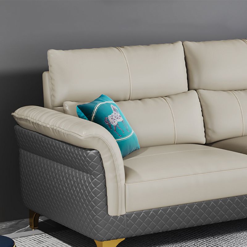 Contemporary Grey Sectional High Back Pillow Top Arm Sofa for Living Room Clearhalo 'furn' 'furn_sectionals' 'Furniture' 'furniture_sectionals' 'Living Room Furniture' 'Sectionals' 1200x1200_ace1c65d-4335-422d-bf6d-f8e4b19965e9