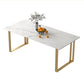 Traditional Luxury Rectangle Dining Table Sintered Stone Dining Table with Double Pedestal Clearhalo ' dining_table' 'Dining Tables & Seating' 'Dining Tables' 'furn' 'furn_dining_table' 'Furniture' 'furniture_dining_table' 'Kitchen & Dining Furniture' 'kitchen&dining_furn' 'kitchen' 'kitchen_dining_table' 1200x1200_ace1d6a8-97ec-4c56-88d1-0695494f8fe0