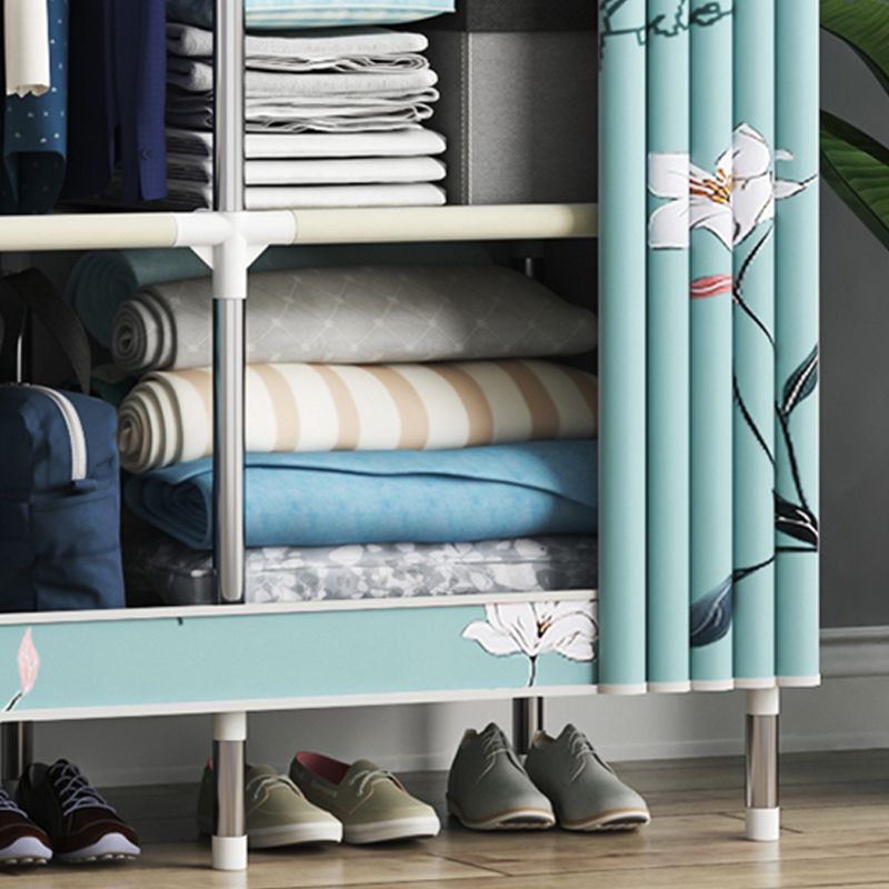 Hedendaagse stijl Garderobe Metal 1-deurs Garderobe Closet voor thuis