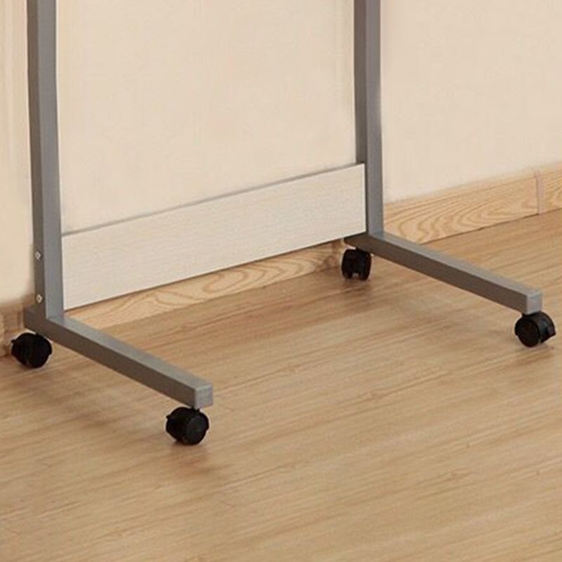 Modern Standing Desk Wooden Rectangular Writing Desk with Caster Wheel Clearhalo 'furn' 'furn_office_desk' 'Furniture' 'Office Desks' 'Office Furniture' 'office_desk' 1200x1200_ace25ba6-ee28-4fc2-8ae4-00c3cf6f1087