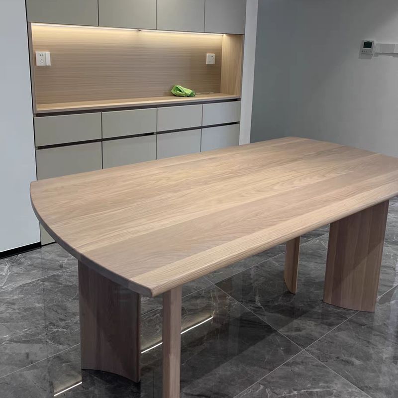 Rectangle Casual Dining Table Wood Color Fixed Table with Pinewood Solid Wood Clearhalo ' dining_table' 'Dining Tables & Seating' 'Dining Tables' 'furn' 'furn_dining_table' 'Furniture' 'furniture_dining_table' 'Kitchen & Dining Furniture' 'kitchen&dining_furn' 'kitchen' 'kitchen_dining_table' 1200x1200_ace471c9-8776-4507-b1ef-d8f2fde83639