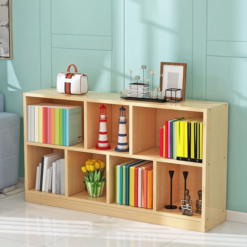 Contemporary Closed Back Book Shelf Wood Horizontal Bookshelf for Office Clearhalo 'Bookcases' 'furn' 'furn_bookcases' 'Furniture' 'Office Furniture' 1200x1200_ace79238-979c-42db-872d-696498c743be