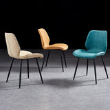 Modern Upholstered Armless Dining Chairs Wingback Side Chairs with Metal Legs Clearhalo ' kitchen&dining_furn' 'Dining Chairs' 'Dining Tables & Seating' 'dining_chair' 'furn' 'furn_dining_chair' 'Furniture' 'furniture_dining_chair' 'Kitchen & Dining Furniture' 'kitchen' 1200x1200_ace8c33b-d256-4431-8e4b-0e41157329cf