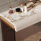 Scandinavian 30.7" Height Slate Top Table Makeup Vanity with Drawers