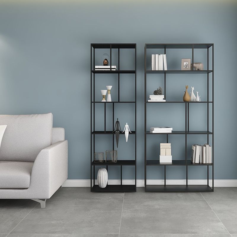 Contemporary Iron Open Etagere Bookshelf Multi Shelf Vertical Bookcase for Study Room Clearhalo 'Bookcases' 'furn' 'furn_bookcases' 'Furniture' 'furniture_bookcases' 'Office Furniture' 1200x1200_aceb2020-3928-422e-ad97-0fee39972a5b