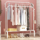 Estante moderno de estante metálico de los ganchos independientes de la rejilla del diseño con estantes