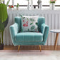 Modern Tight Back Couch Standard Velvet Tuxedo Arm Sofa in Green/Teal/Pink Clearhalo 'furn' 'furn_sofas' 'Furniture' 'furniture_sofas' 'kitchen' 'kitchen_sofas' 'Living Room Furniture' 'Sofa' 'sofas' 1200x1200_acecec28-3ceb-4c38-9d92-eaa0f6c7a709