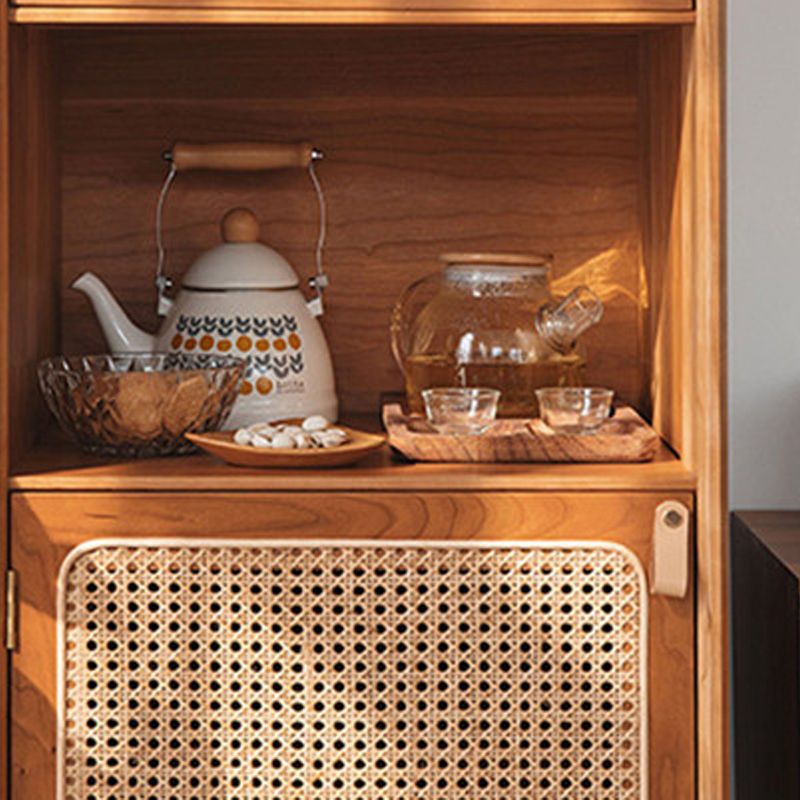 Scheda laterale in legno 51,5 "H moderna sideboard rettangolare della casa minimalista con porta