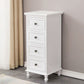 Nautical Solid Wood Storage Chest Bedroom Vertical Chest with Drawers