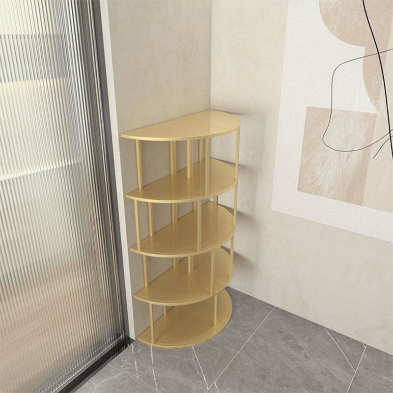 Scandinavian Iron Corner Bookshelf Vertical Open Bookcase for Bedroom Clearhalo 'Bookcases' 'furn' 'furn_bookcases' 'Furniture' 'furniture_bookcases' 'Office Furniture' 1200x1200_aceef61e-21f9-4587-a952-1123357e7432