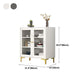 Engineered Wood Glam Buffet Stand Glass Doors Adjustable Shelving Sideboard Cabinet Clearhalo 'buffet_sideboard' 'Buffets & Sideboards' 'Furniture' 'furniture_buffet_sideboard' 'Kitchen & Dining Furniture' 1200x1200_acf0152e-004b-4412-bea2-76cdee7bc53b