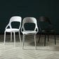 Scandinavian Open Back Armless Dining Chairs Plastic Side Chair Clearhalo ' kitchen&dining_furn' 'Dining Chairs' 'Dining Tables & Seating' 'dining_chair' 'furn' 'furn_dining_chair' 'Furniture' 'furniture_dining_chair' 'Kitchen & Dining Furniture' 'kitchen' 1200x1200_acf30827-6bf3-4084-9c5a-40ea5c41ea85