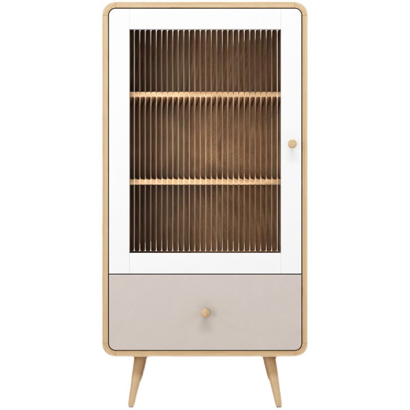 46.45'"Tall 1- Door Wooden Cabinet, Rectangle Accent Cabinet with Drawer Clearhalo 'Cabinets & Chests' 'cabinets_chests' 'furn' 'furn_cabinets_chests' 'Furniture' 'Living Room Furniture' 1200x1200_acf3736c-57f8-4ba8-8d38-88c728a76f9f