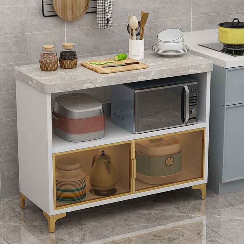 Sala da pranzo isola da cucina tavolo in marmo stazionario isola