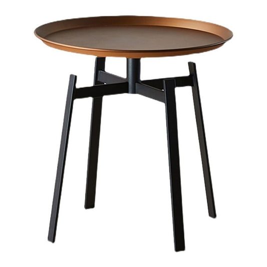 Tavolo laterale alto 19,68 pollici moderno tavolo laterale superiore del vassoio metallico