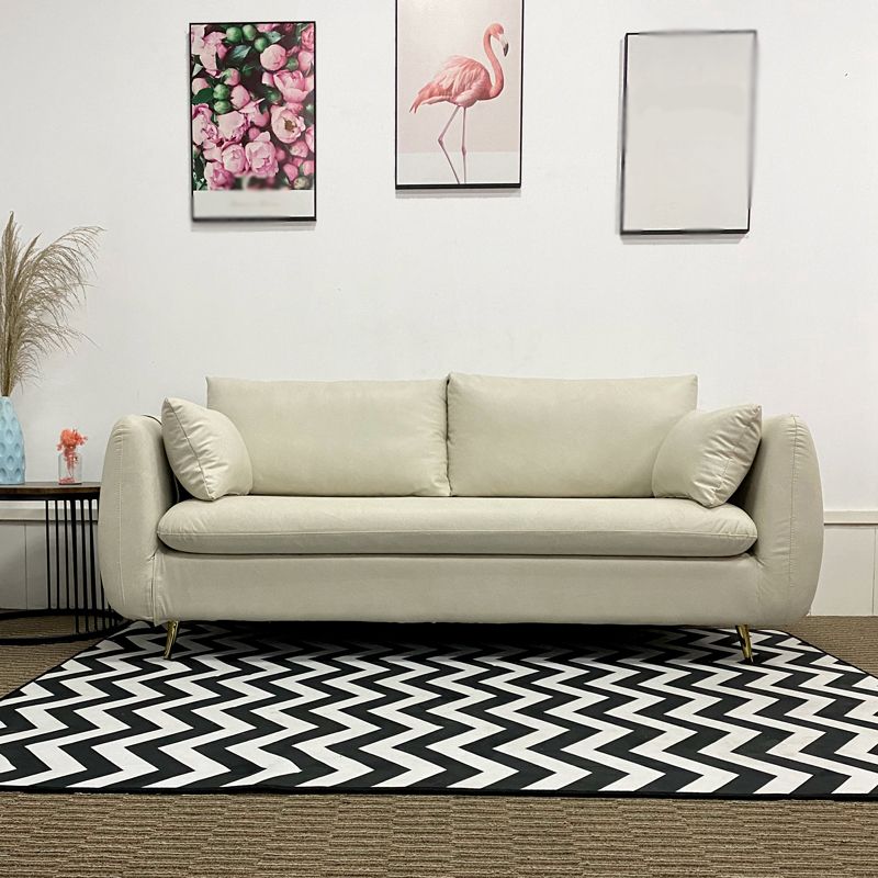 Faux Leather Square Arm Loveseat Sewn Pillow Back Sofa with Storage Clearhalo 'furn' 'furn_sofas' 'Furniture' 'furniture_sofas' 'Living Room Furniture' 'Sofa' 'sofas' 1200x1200_acf5a7f0-b3d8-420c-b412-f084e32acf3d