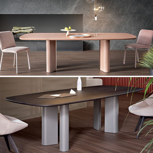 Rectangle Minimalist Dining Table Solid Wood Fixed Table with 4 Legs Clearhalo ' dining_table' 'Dining Tables & Seating' 'Dining Tables' 'furn' 'furn_dining_table' 'Furniture' 'furniture_dining_table' 'Kitchen & Dining Furniture' 'kitchen&dining_furn' 'kitchen' 'kitchen_dining_table' 1200x1200_acf698f4-3ab8-4aaa-bff3-3fdbddca3599