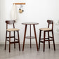 Contemporary Round Bar Dining Table Wood Bar Height Table with Shelves Clearhalo 'Bar Furniture' 'Bar Tables' 'bar_tables' 'furn' 'furn_bar_tables' 'Furniture' 'furniture_bar_tables' 'Kitchen & Dining Furniture' 1200x1200_acf6cb32-016f-4242-93fe-6e828f61d142