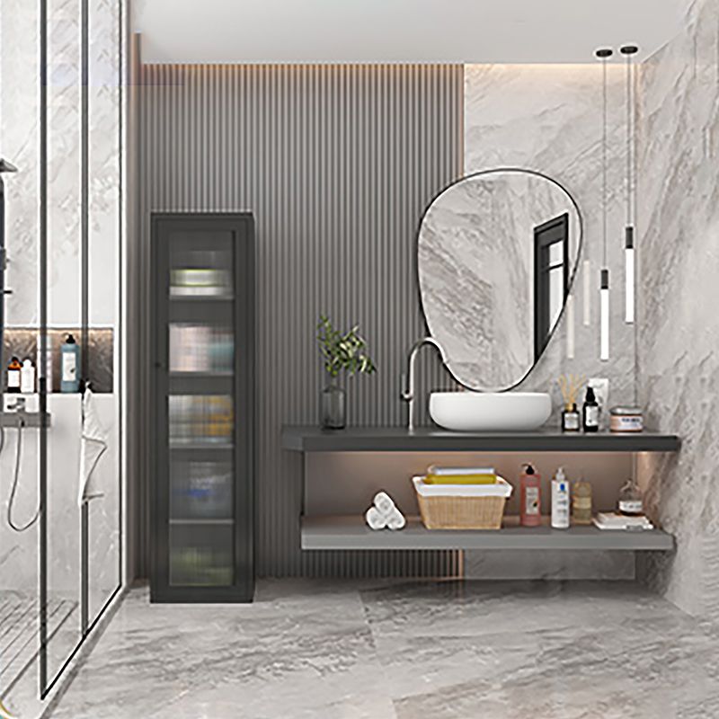 Modern Metal Bookcase Standard Closed Back Shelf with Rectangular Shelves