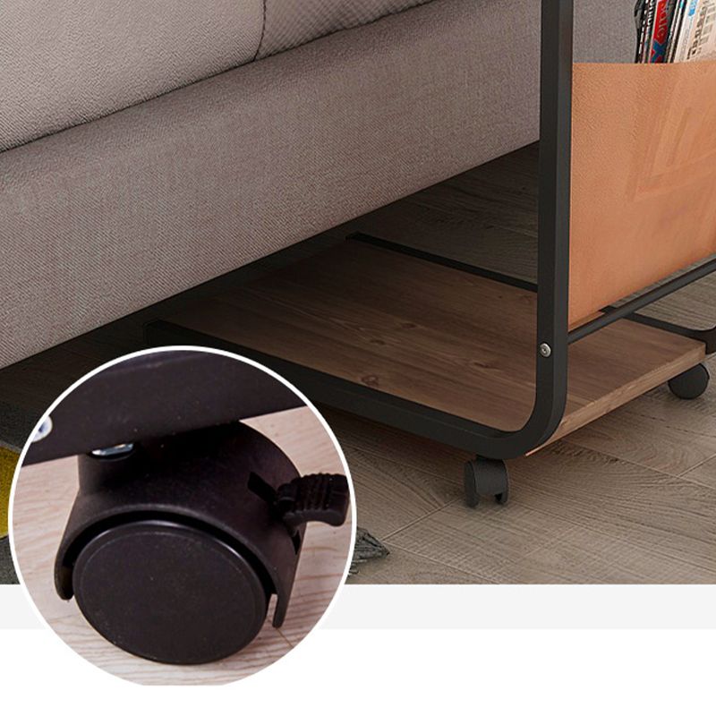 Modern Wood Corner Table Side Rectangular End Table with Storage Clearhalo 'Coffee & Accent Tables' 'End & Side Tables' 'end_side_tables' 'furn' 'furn_end_side_tables' 'Furniture' 'Living Room Furniture' 1200x1200_acfa1d0d-19d6-403c-849e-cb58242c8083