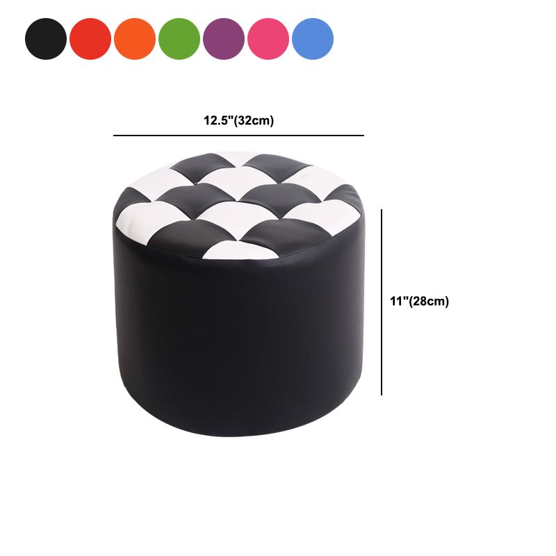Modern Resistente alla macchia standard Round Control Modello in pelle POUF per salotto