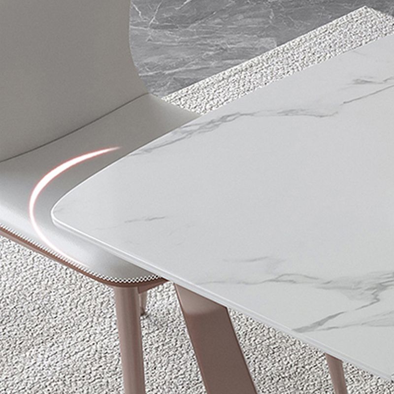 Slate Dining Table Rectangle Modern Dining Table for Dining Room