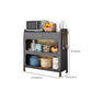 Black Metal Dining Server Contemporary Buffet Server for Kitchen Clearhalo 'buffet_sideboard' 'Buffets & Sideboards' 'furn' 'furn_buffet_sideboard' 'Furniture' 'Kitchen & Dining Furniture' 1200x1200_ad012bba-9a96-4ebe-82f6-bf62233fba6a