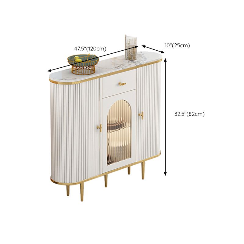 Buffet glam buffet Portes en verre armoires buffet de restauration avec lumières LED